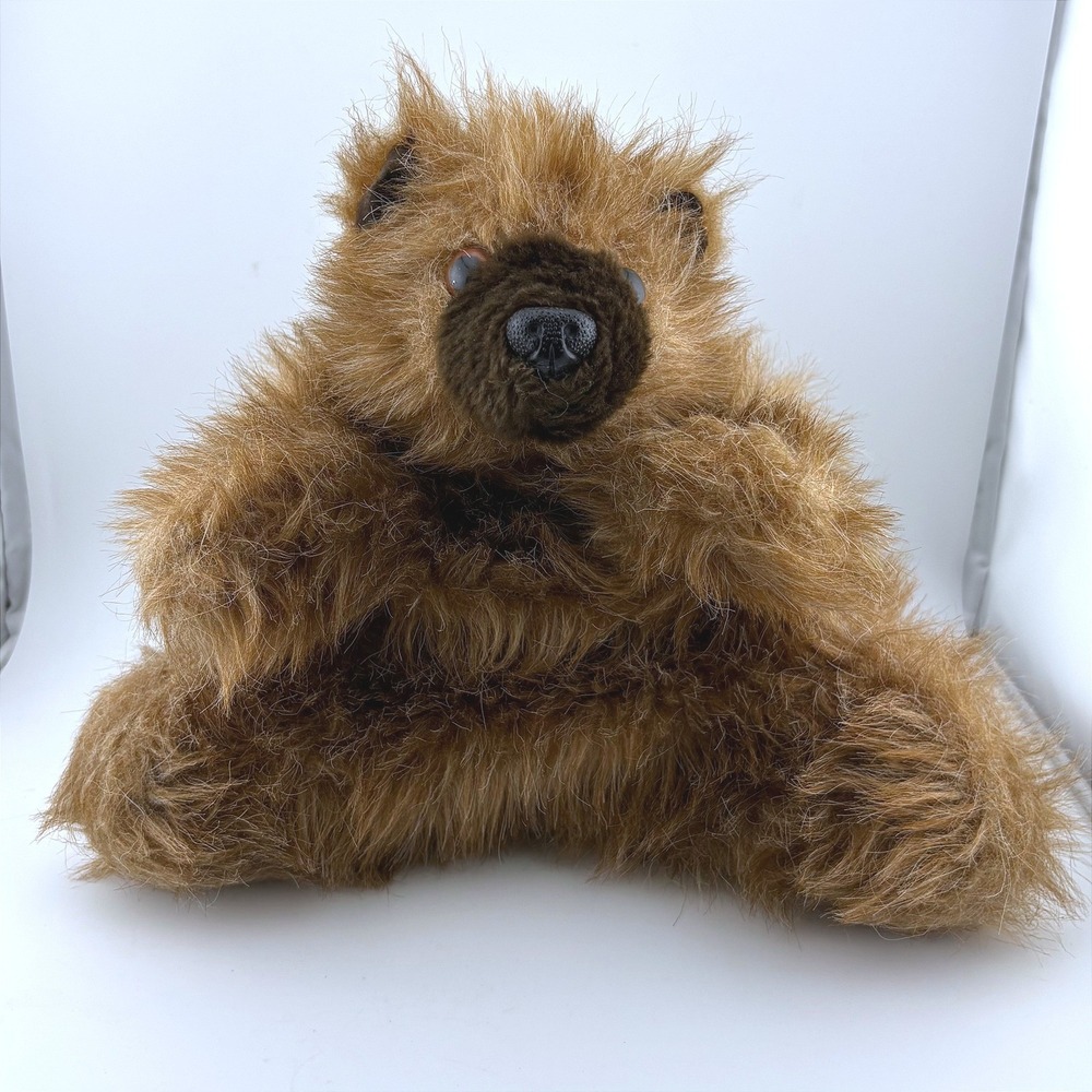 Vintage 1976 Furry Folk Brown Grizzly Bear Puppet - Picture 1 of 7